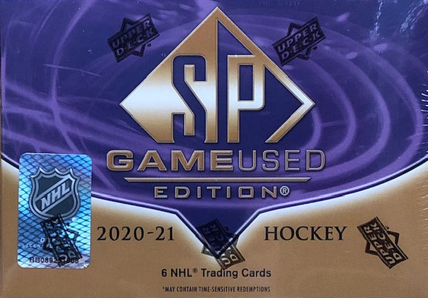 2020-21 Upper Deck SP Game Used Hockey Hobby Box