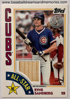 2019 Topps Ryne Sandberg 35th Anniversary 1984 Topps All-Star Bat Card