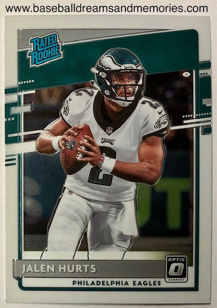 2020 Panini Donruss Optic Jalen Hurts Rated Rookie Card