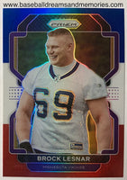 2021 Panini Prizm Brock Lesnar Red White Blue Card