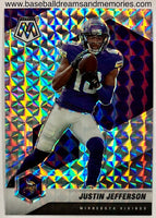 2021 Panini Mosaic Justin Jefferson Prizm Parallel Card