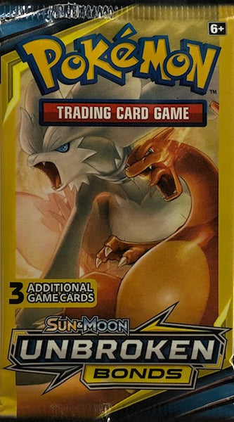 Pokemon Sun & Moon Unbroken Bonds 3 Card Booster Pack