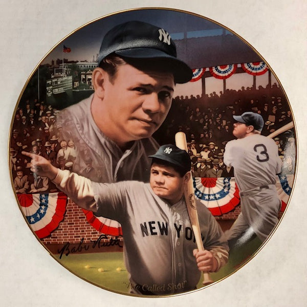The Bradford Exchange Babe Ruth "The Called Shot" Legendary Home Runs Collection Plate