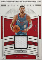 2019-20 Panini National Treasures Zach Lavine Jersey Card Serial Numbered 48/99