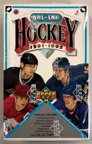 1991-1992 Upper Deck Collectors Choice High Series Hockey Sealed Box of 36 Packs