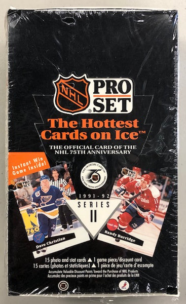 1991-92 NHL Pro Set Series 2 Hockey (English Edition) Sealed Box of 36 Packs
