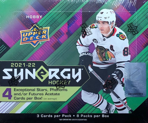 2021-22 Upper Deck Synergy Hockey Hobby Box (Call 708-371-2250 For Pricing & Availability)