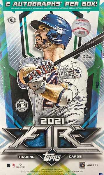 2021 Topps Fire Baseball Hobby Box