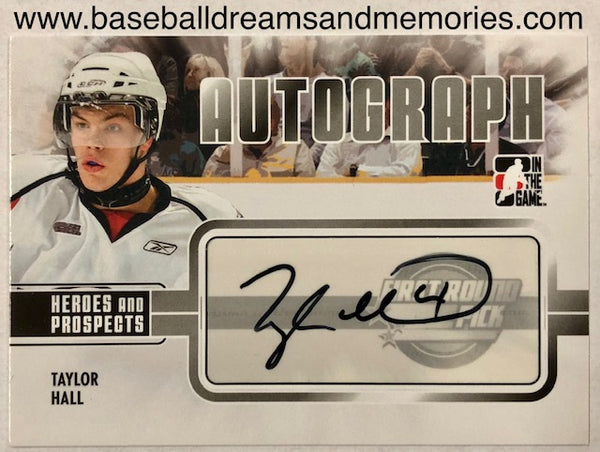 2010 ITG Heroes and Prospects Taylor Hall Autograph Card
