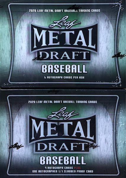 2020 Leaf Metal Draft Baseball Hobby Box & Hobby Jumbo Box Lot