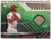 2020 Topps Opening Day Bryce Harper Diamond Relics Citizens Bank Park Game-Used Ballpark Dirt Relic Card