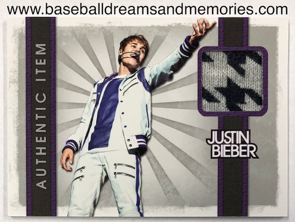 2012 Panini Justin Bieber Authentic Item Relic Card