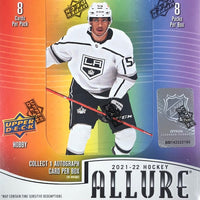 2021-22 Upper Deck Allure Hockey Hobby Box (Call 708-371-2250 For Pricing & Availability)