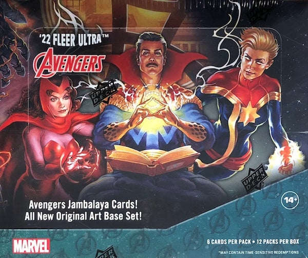 2022 Upper Deck Marvel Fleer Ultra Avengers Hobby Box (Call 708-371-2250 For Pricing & Availability