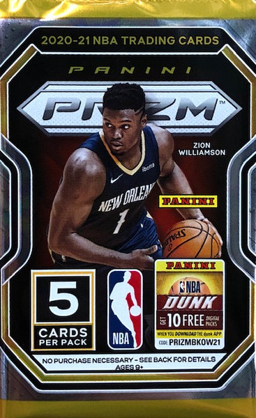 2020-21 Panini Prizm Basketball Retail Pack (Look for Pink Ice Prizms!)