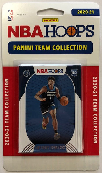 2020-21 Panini NBA Hoops Minnesota Timberwolves Basketball Team Collection 9 Card Set