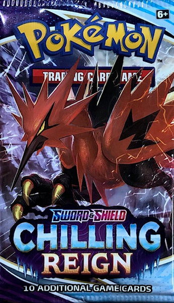 Pokemon Sword & Shield Chilling Rain Trading Card Booster Pack