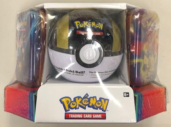 Pokemon TCG 3 Pack: (2) Kanto Power Mini Tins Mew Pikachu & (1) Pokeball