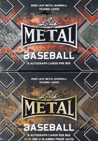 2022 Leaf Metal Draft Baseball Hobby & Jumbo Box Combo