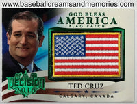 2016 Decision Ted Cruz God Bless America Flag Patch GREEN