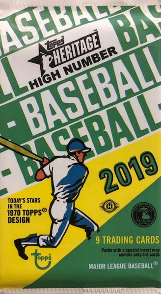 2019 Topps Heritage High Number Baseball Hobby Pack