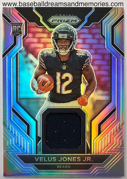 2022 Panini Prizm Velus Jones Jr. Chicago Bears Rookie Jersey Card