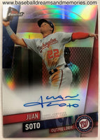 2019 Topps Finest Juan Soto Autograph Card