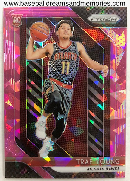2018-19 Panini Prizm Trae Young Pink Ice Parallel Rookie Card
