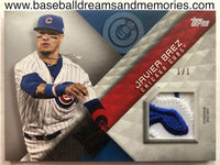 2018 Topps Javier Baez Jersey Patch Card Serial Numbered 1/1