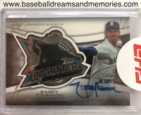 2016 Topps Randy Johnson Commemorative No Hitter Pin Autograph Card Serial Numbered 17/25
