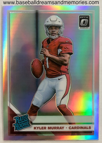 2019 Donruss Optic Kyler Murray Rated Rookie Silver Prizm Parallel Card
