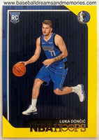 2018-19 Panini Hoops Luka Doncic Yellow Parallel Rookie Card