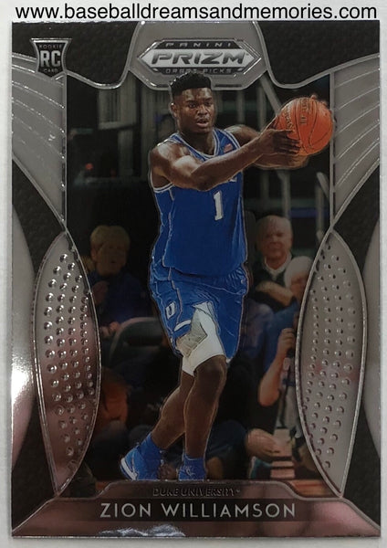 2019-20 Panini Prizm Draft Picks Zion Williamson Rookie Card