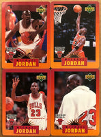 1996 Upper Deck Michael Jordan 4 Metal Cards In Tin