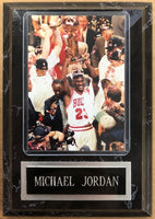 Michael Jordan Photo in Small Plaque With Name Plate