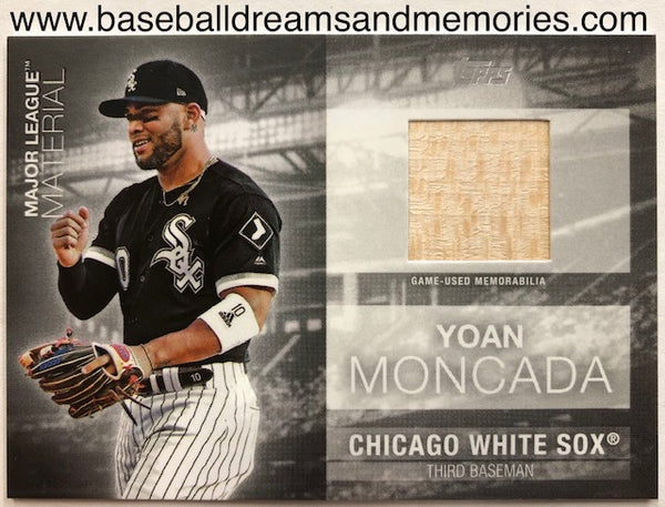 2019 Topps Yoan Moncada Major League Material Bat Card