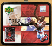 1998-99 Upper Deck Michael Jordan Tribute to Jordan Metal Lunchbox with 30 Card Set Capturing Jordans "Greatest Shots"