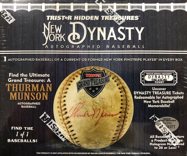 TriStar Hidden Treasures New York Dynasty Autographed Baseball