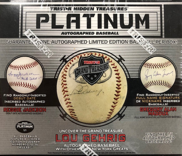 Tristar Hidden Treasures Platinum Autographed Baseball Box