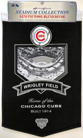 Winning Streak Genuine Wool Blend Chicago Cubs Wrigley Field Banner Approximately 24”x15”