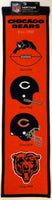 Winning Streak Genuine Wool Blend Chicago Bears History Banner Approximately 32”x 8”