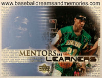 2003-04 Upper Deck Lebron James (Michael Jordan) Mentors and Learners Card