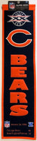 Winning Streak Genuine Wool Blend Chicago Bears Super Bowl Champions Banner Approximately 32”x 8”