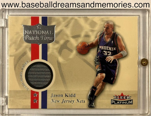 2001-02 Fleer Platinum Jason Kidd National Patch Time Jersey Card