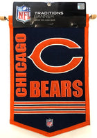 Winning Streak Genuine Wool Blend Chicago Bears Banner Approximately 18”x 12”