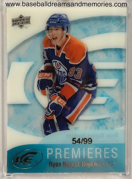 2011-12 Upper Deck Ice Ryan Nugent-Hopkins Ice Premieres Rookie Card Serial Numbered 54/99 (BV$500)