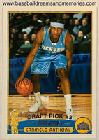 2003-04 Topps Carmelo Anthony Rookie Card