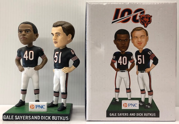 2019 Chicago Bears Dick Butkus & Gale Sayers 100 Year Stadium Giveaway Bobblehead