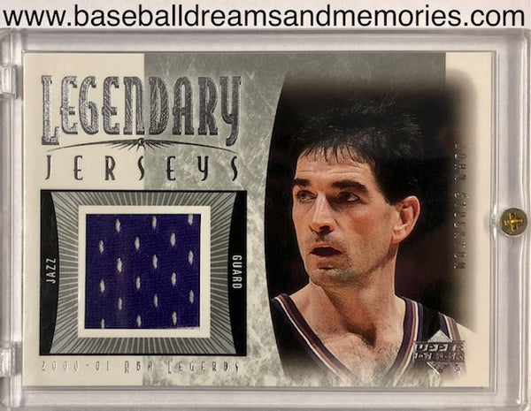 2000-01 Upper Deck John Stockton Legendary Jerseys Relic Card