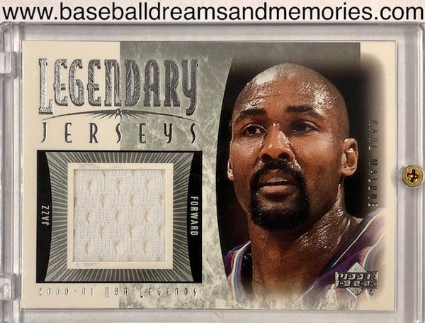 2000-01 Upper Deck Karl Malone Legendary Jersey Relic Card